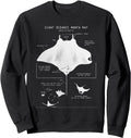 Manta Ray Anatomy Artist Collaboration T-Shirt - Unique Graphic for Adults - T-Shirt, Sweatshirt, Hoodie