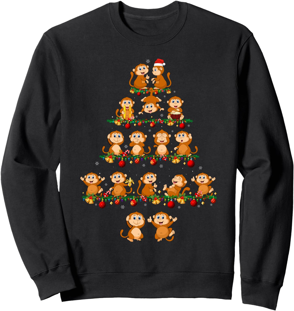 Family Pajama Sets Matching Monkey T-Shirt - Aesthetic Graphic for Adults - T-Shirt, Sweatshirt, Hoodie