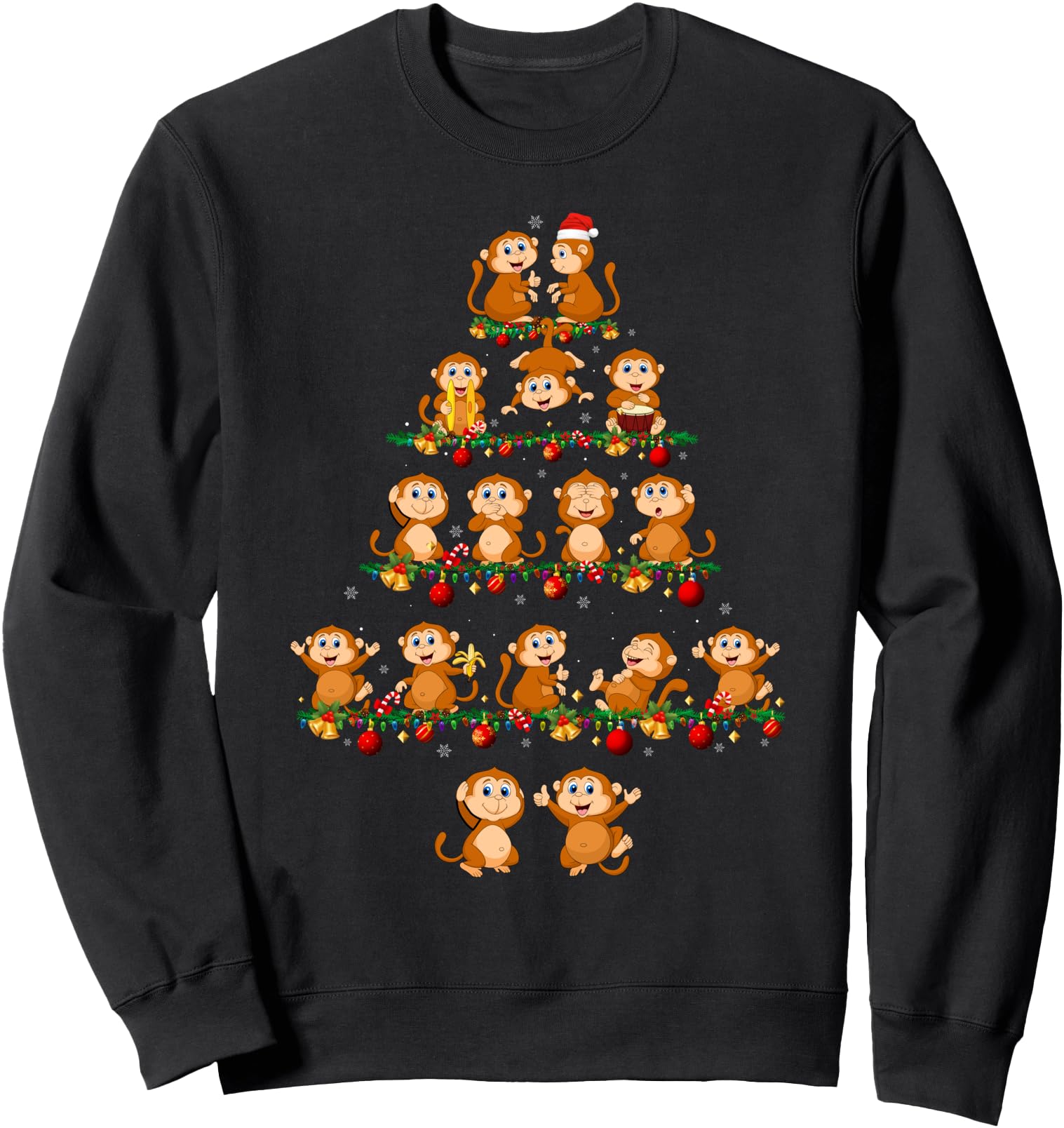 Family Pajama Sets Matching Monkey T-Shirt - Aesthetic Graphic for Adults - T-Shirt, Sweatshirt, Hoodie