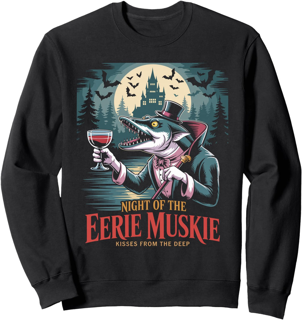 Handcrafted Muskie Fishing Muskellunge T-Shirt - Graphic Print Men Women - T-Shirt, Sweatshirt, Hoodie