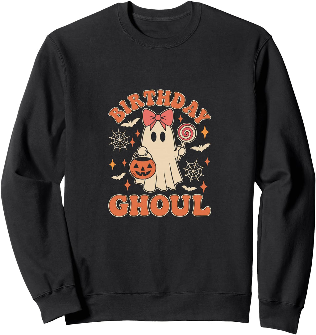 Handcrafted Ghoul Halloween Ghost Cake Sweatshirt - Unique Graphic Unisex - T-Shirt, Sweatshirt, Hoodie