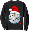 Golfing Ball Santa Hat Lights Golfer Hoodie - Aesthetic Graphic Unisex - T-Shirt, Sweatshirt, Hoodie