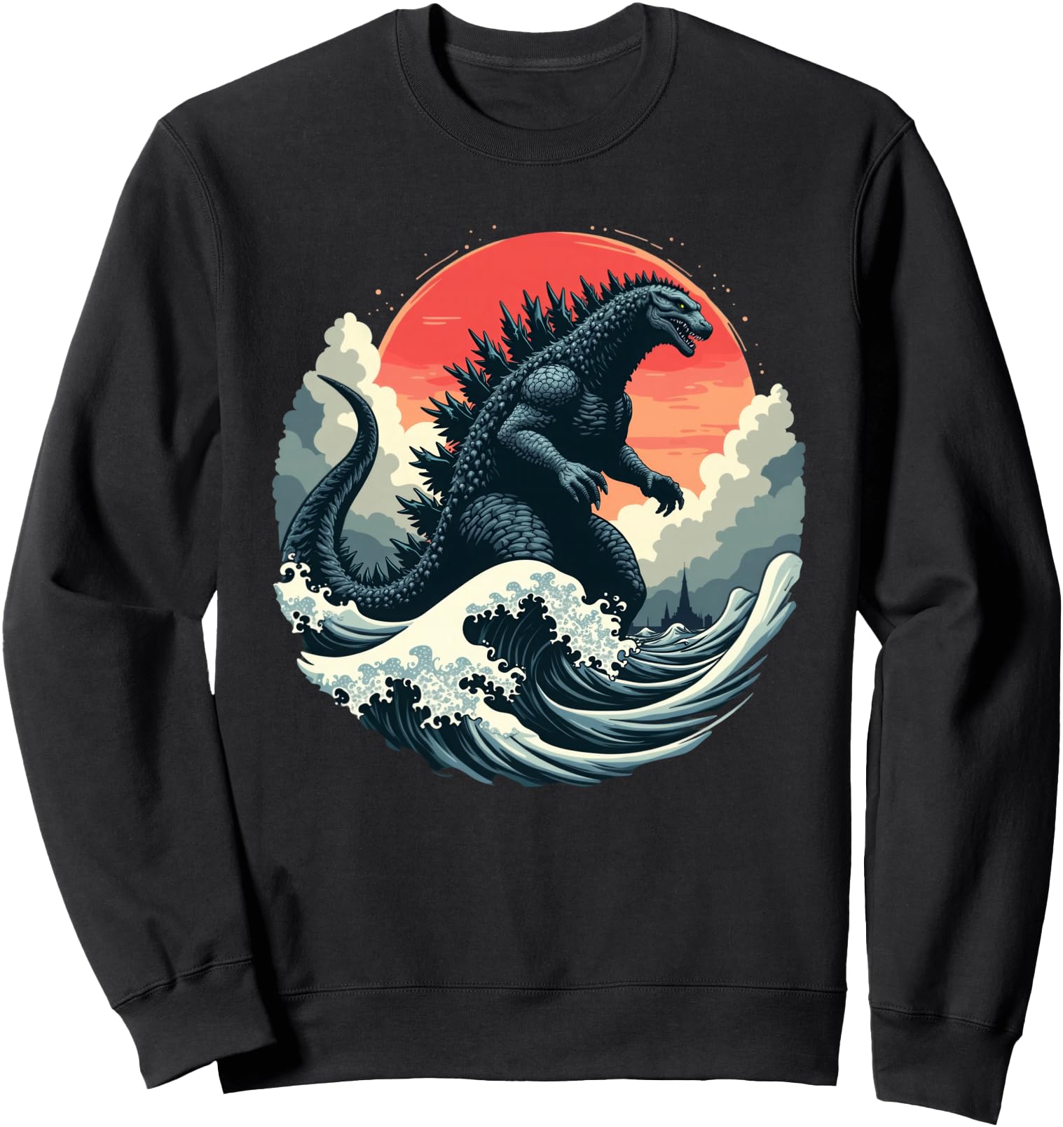 Exclusive Japanese Kaiju Monster Sweatshirt - Novelty Apparel for Adults - T-Shirt, Sweatshirt, Hoodie
