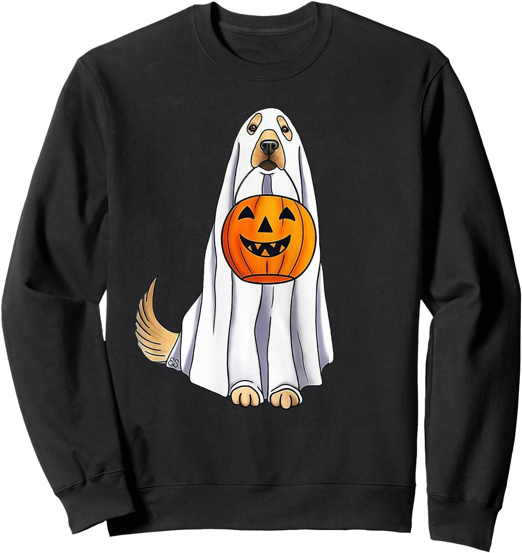 Handcrafted Halloween Golden Sweatshirt - Unique Graphic for Adults - T-Shirt, Sweatshirt, Hoodie