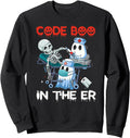 Er Nurse Er Nurse Halloween Code Boo Er T-Shirt - Unique Graphic Men Women - T-Shirt, Sweatshirt, Hoodie