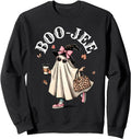 Boo Jee Ghost Halloween Leopard Ghost Sweatshirt - Trendy Graphic Unisex - T-Shirt, Sweatshirt, Hoodie
