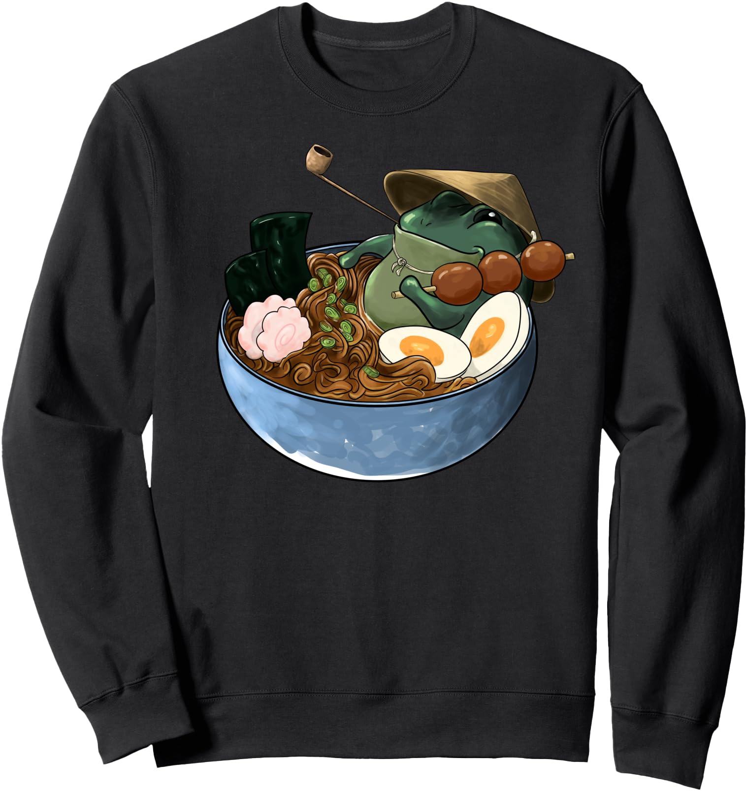 Anime Frog Japanese Ramen T-Shirt - Minimalist Print for Adults - T-Shirt, Sweatshirt, Hoodie