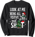 Handcrafted Me Being All Festive And Sht T-Shirt - Novelty Apparel Unisex - T-Shirt, Sweatshirt, Hoodie