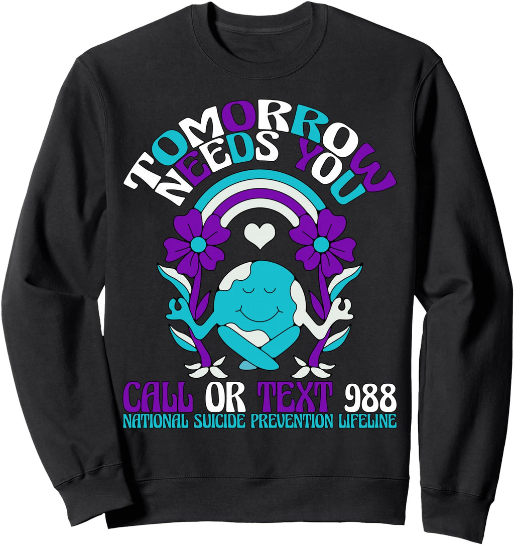 Original Tomorrow Needs You 988 Suicide Hoodie - Streetwear Style Unisex - T-Shirt, Sweatshirt, Hoodie