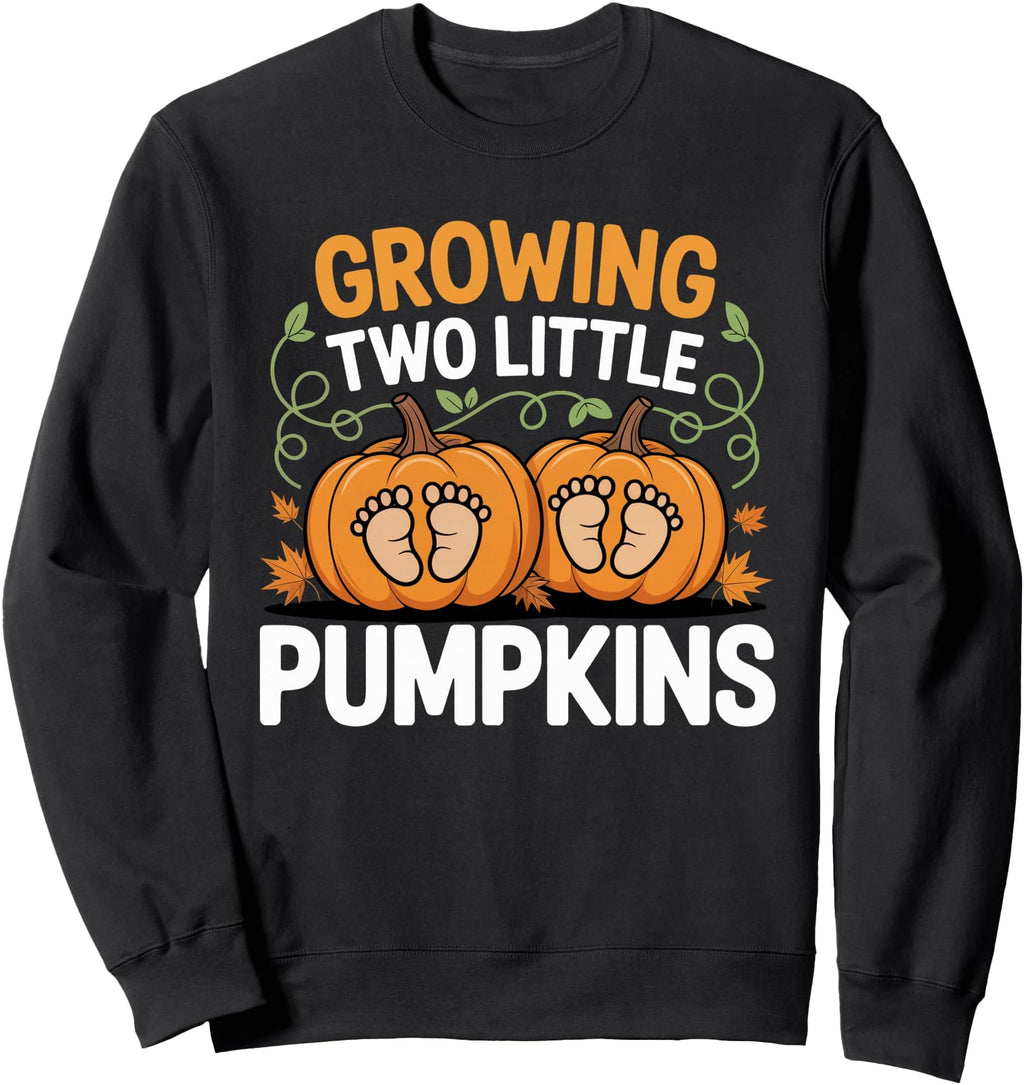 Exclusive Growing Two Little Pumpkins T-Shirt - Unique Graphic Men Women - T-Shirt, Sweatshirt, Hoodie