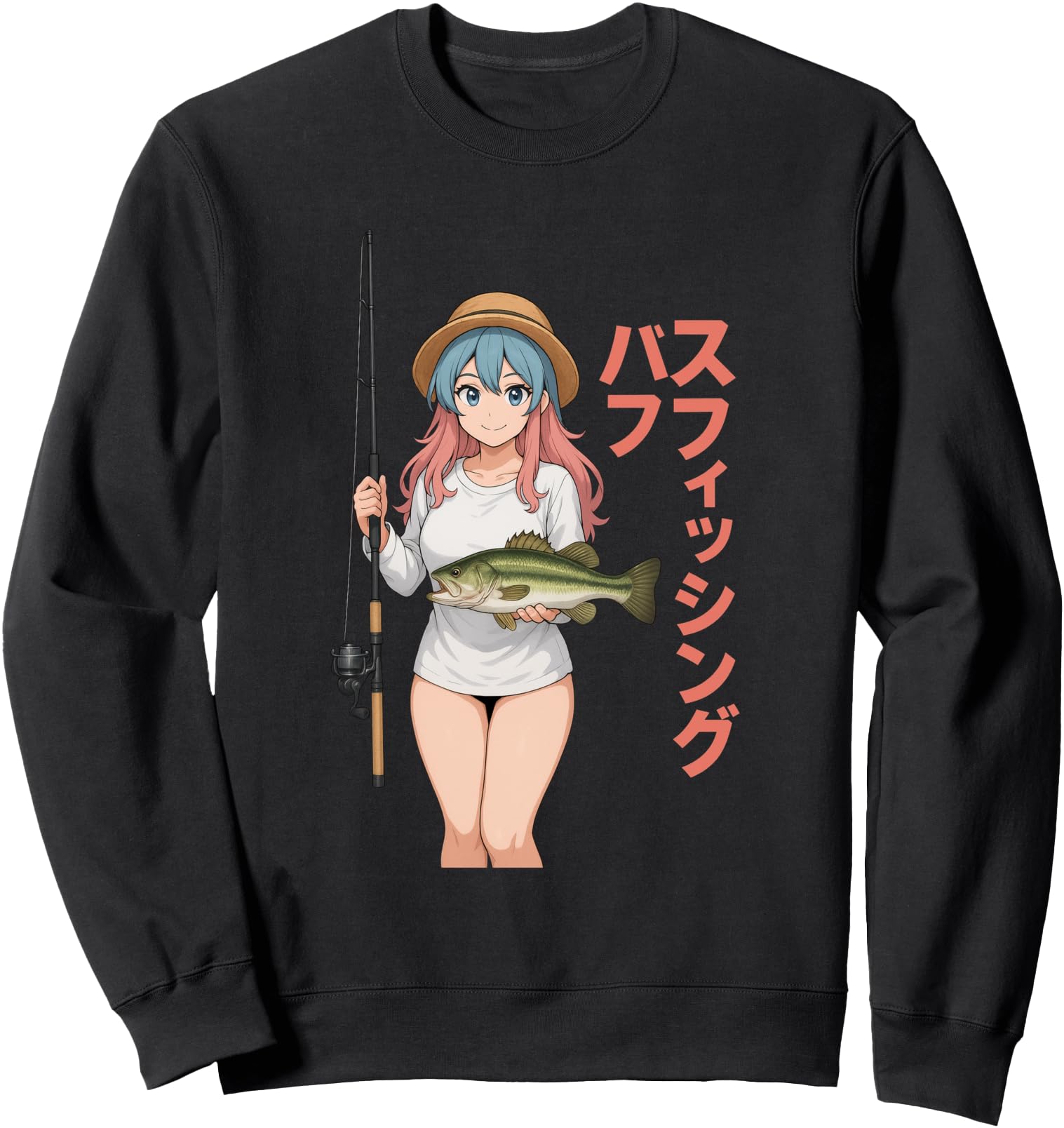Sexy Kawaii Anime Japanese Fisherman T-Shirt - Minimalist Print Unisex - T-Shirt, Sweatshirt, Hoodie