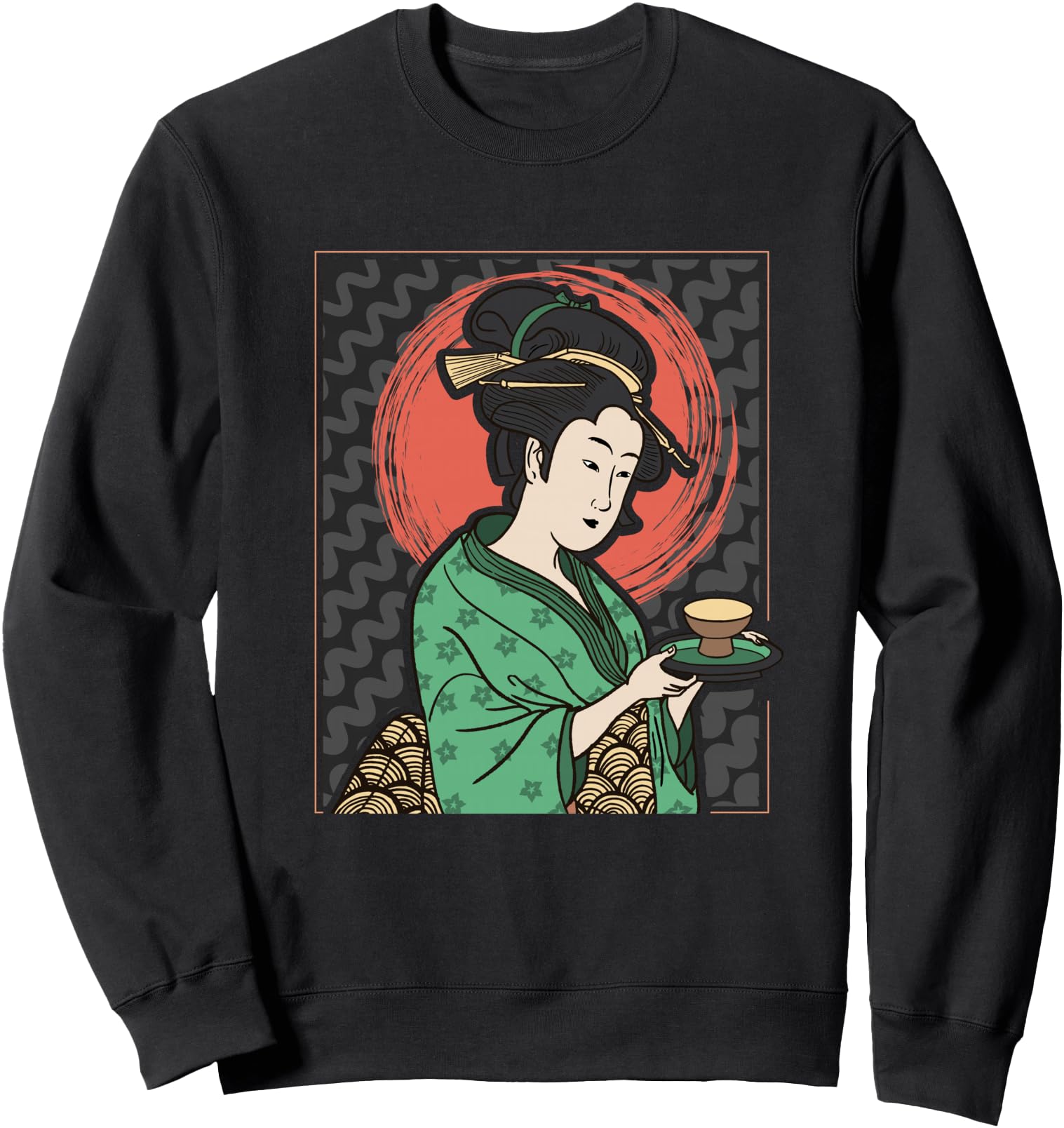 Handcrafted Traditional Japanese Geisha T-Shirt - Trendy Graphic Unisex - T-Shirt, Sweatshirt, Hoodie