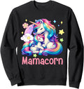 Mamacorn Mother S Day Mama Costume Sweatshirt - Streetwear Style Unisex - T-Shirt, Sweatshirt, Hoodie