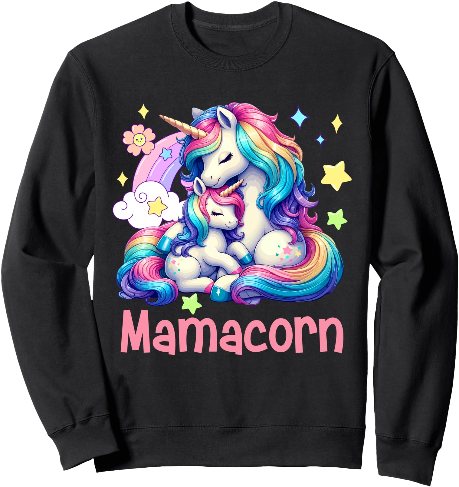 Mamacorn Mother S Day Mama Costume Sweatshirt - Streetwear Style Unisex - T-Shirt, Sweatshirt, Hoodie
