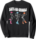 Let S Go Ghouls Halloween Spooky Western Hoodie - Unique Graphic Unisex - T-Shirt, Sweatshirt, Hoodie
