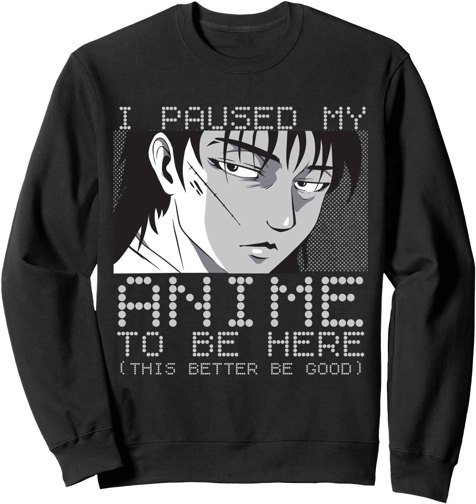 I Paused My Anime To Be Here Gils Anime Hoodie - Trendy Graphic Unisex - T-Shirt, Sweatshirt, Hoodie
