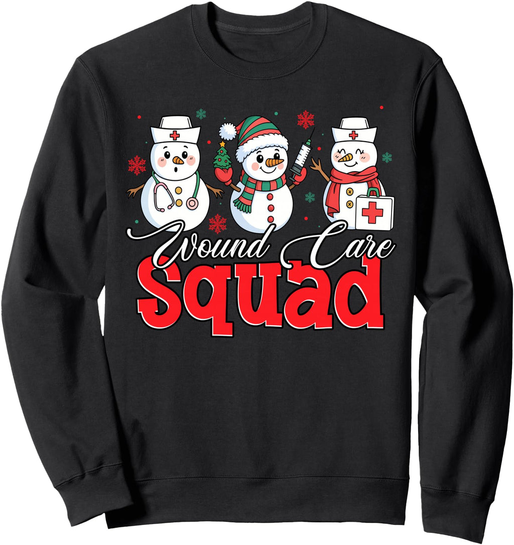 Handcrafted Snowman Wound Care Hoodie - Casual Everyday Wear Men Women - T-Shirt, Sweatshirt, Hoodie