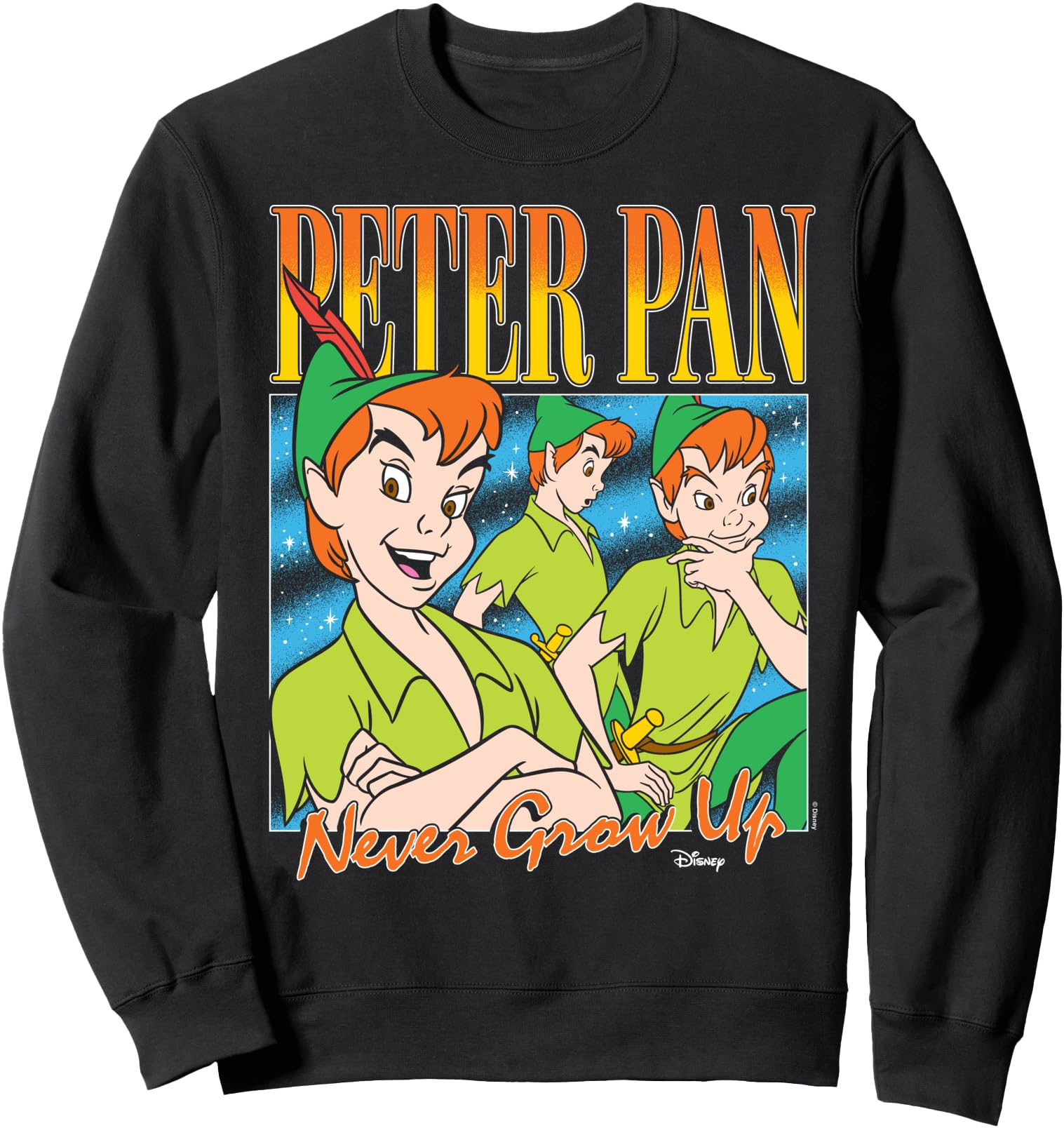 Authentic Peter Pan Never Grow Up Hoodie - Trendy Graphic for Adults - T-Shirt, Sweatshirt, Hoodie