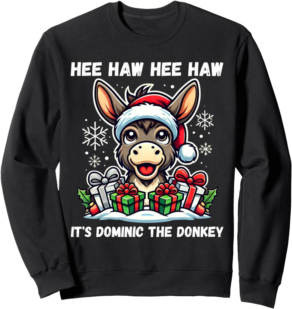 Italian Donkey Dominic Donkey Sweatshirt - Graphic Print Men Women - T-Shirt, Sweatshirt, Hoodie