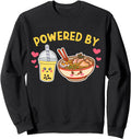 Exclusive Powered Bubble Tea Ramen Sweatshirt - Graphic Print Men Women - T-Shirt, Sweatshirt, Hoodie
