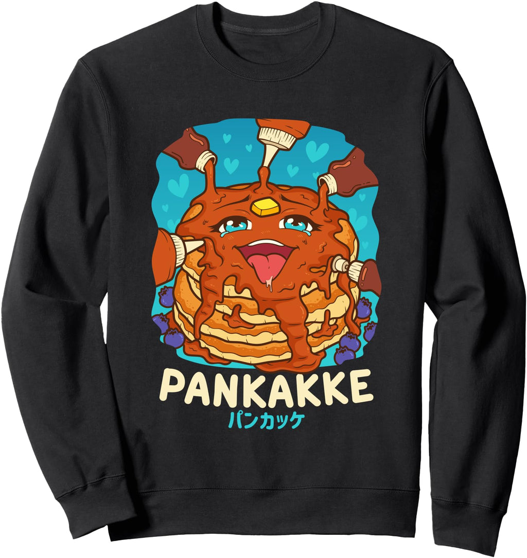Naughty Foodie Pun Kawaii Pankakke Hoodie - Fun Novelty Design Men Women - T-Shirt, Sweatshirt, Hoodie