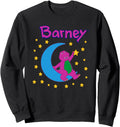Authentic Barney Moon And Stars Artist T-Shirt - Graphic Print Unisex - T-Shirt, Sweatshirt, Hoodie