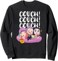 Handcrafted Kpop Demon Hunters Couch Hoodie - Aesthetic Graphic for Adults - T-Shirt, Sweatshirt, Hoodie