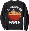 Powered Ramen Bowl Cats Japanese T-Shirt - Casual Everyday Wear Unisex - T-Shirt, Sweatshirt, Hoodie