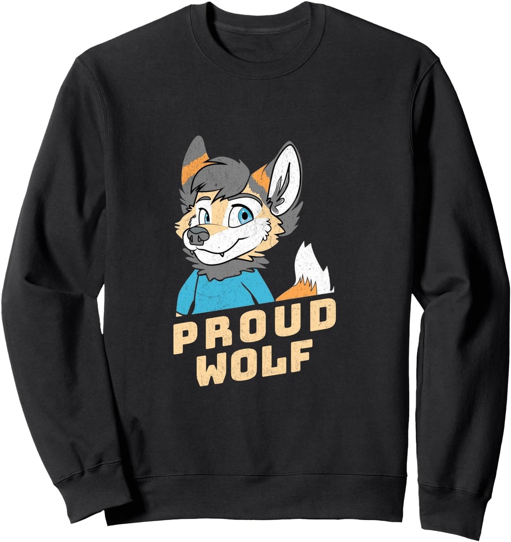 Authentic Proud Wolf Furry T-Shirt - Casual Everyday Wear for Adults - T-Shirt, Sweatshirt, Hoodie