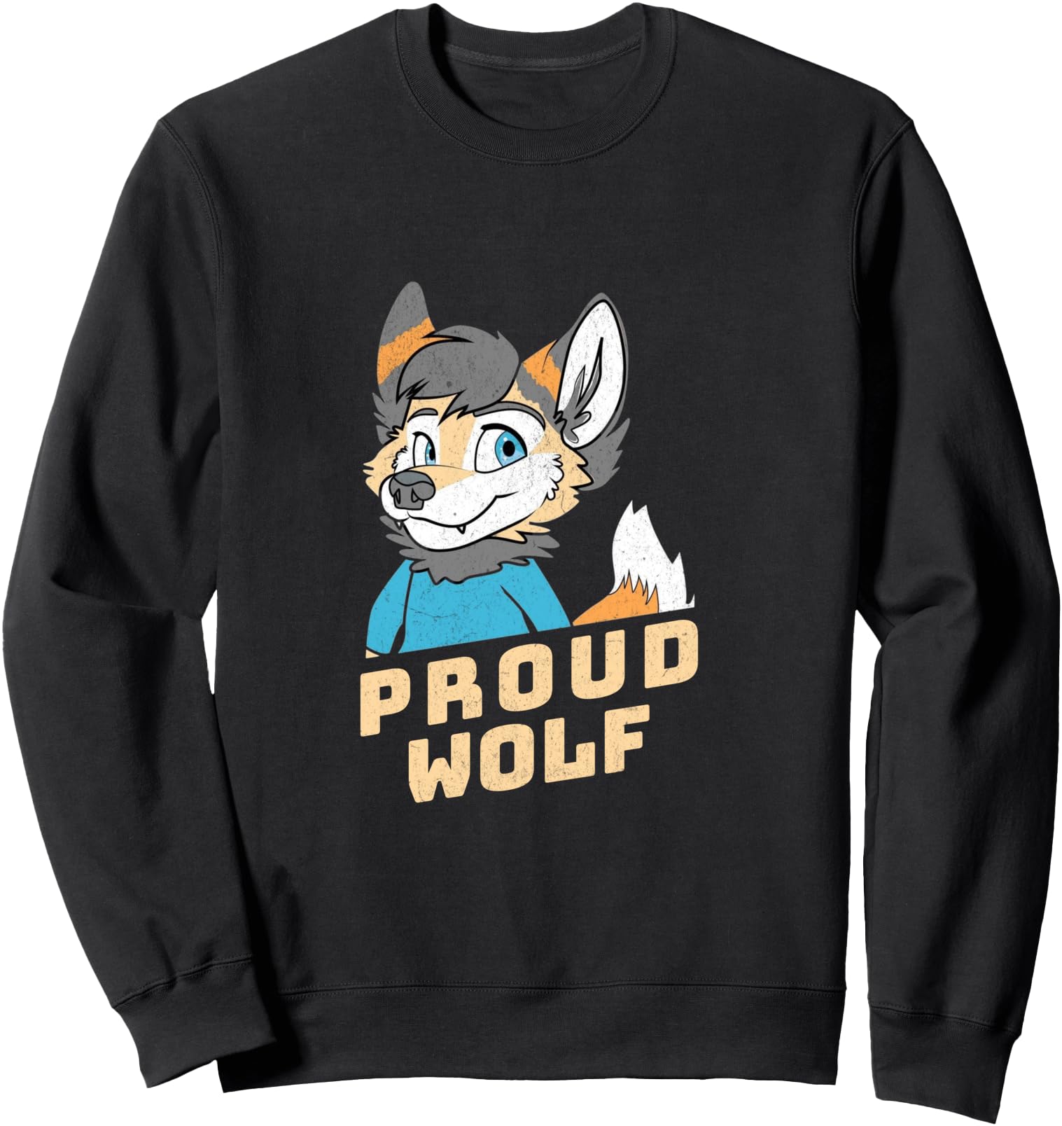 Authentic Proud Wolf Furry T-Shirt - Casual Everyday Wear for Adults - T-Shirt, Sweatshirt, Hoodie