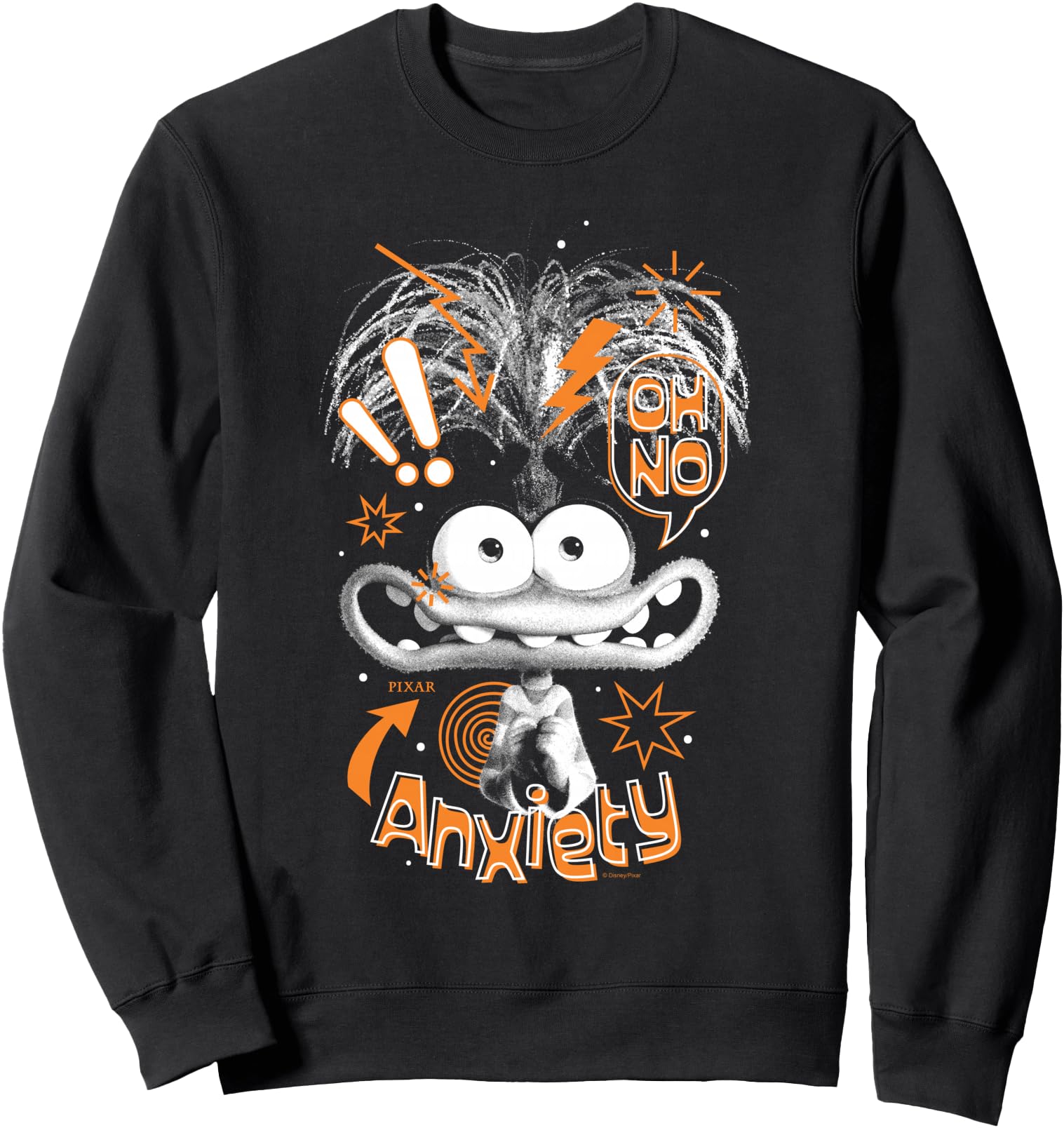 Inside Out 2 Anxiety Doodle Portrait Hoodie - Trendy Graphic Unisex - T-Shirt, Sweatshirt, Hoodie