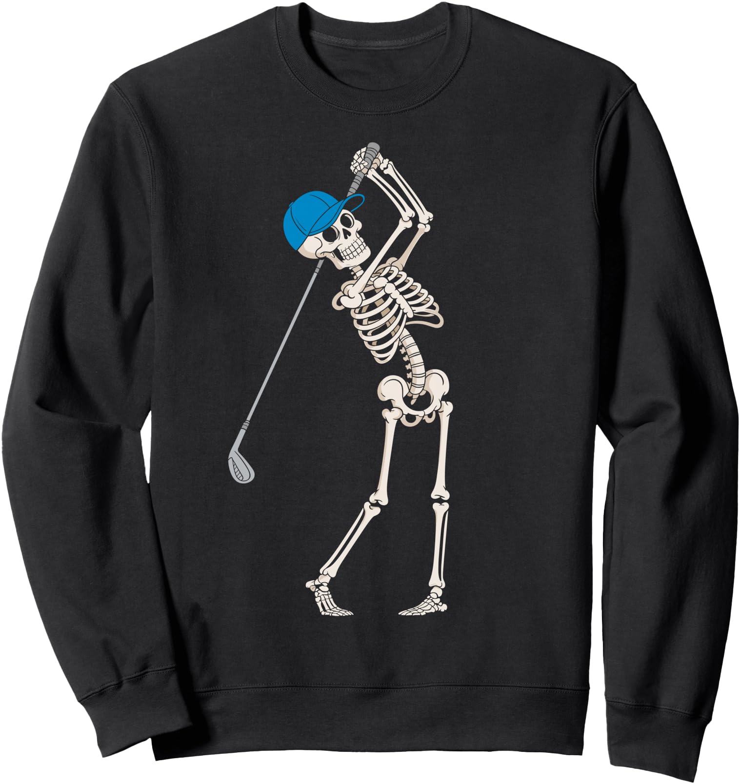 Authentic Skeleton Golf Halloween T-Shirt - Casual Everyday Wear Men Women - T-Shirt, Sweatshirt, Hoodie