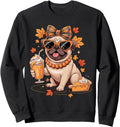 Exclusive Pug Bow Fall Autumn Hoodie - Casual Everyday Wear Men Women - T-Shirt, Sweatshirt, Hoodie