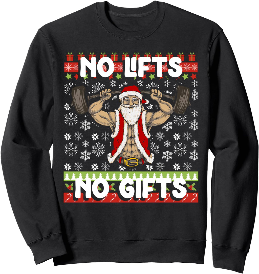Authentic Ugly Gym Santa Sweatshirt - Casual Everyday Wear for Adults - T-Shirt, Sweatshirt, Hoodie