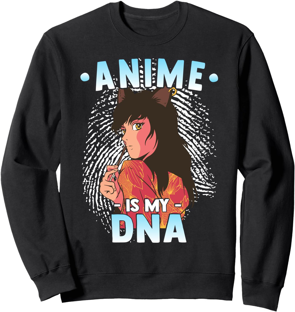 Anime Otaku Anime Is My Dna Hoodie - Casual Everyday Wear for Adults - T-Shirt, Sweatshirt, Hoodie