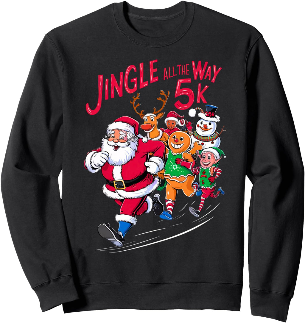 Original Santa Running Runner Costume Sweatshirt - Minimalist Print Unisex - T-Shirt, Sweatshirt, Hoodie