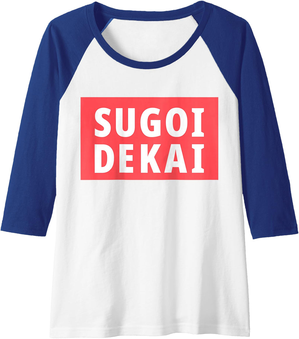 Handcrafted Womens Sugoi Dekai Sweatshirt - Custom Art Print Men Women - T-Shirt, Sweatshirt, Hoodie