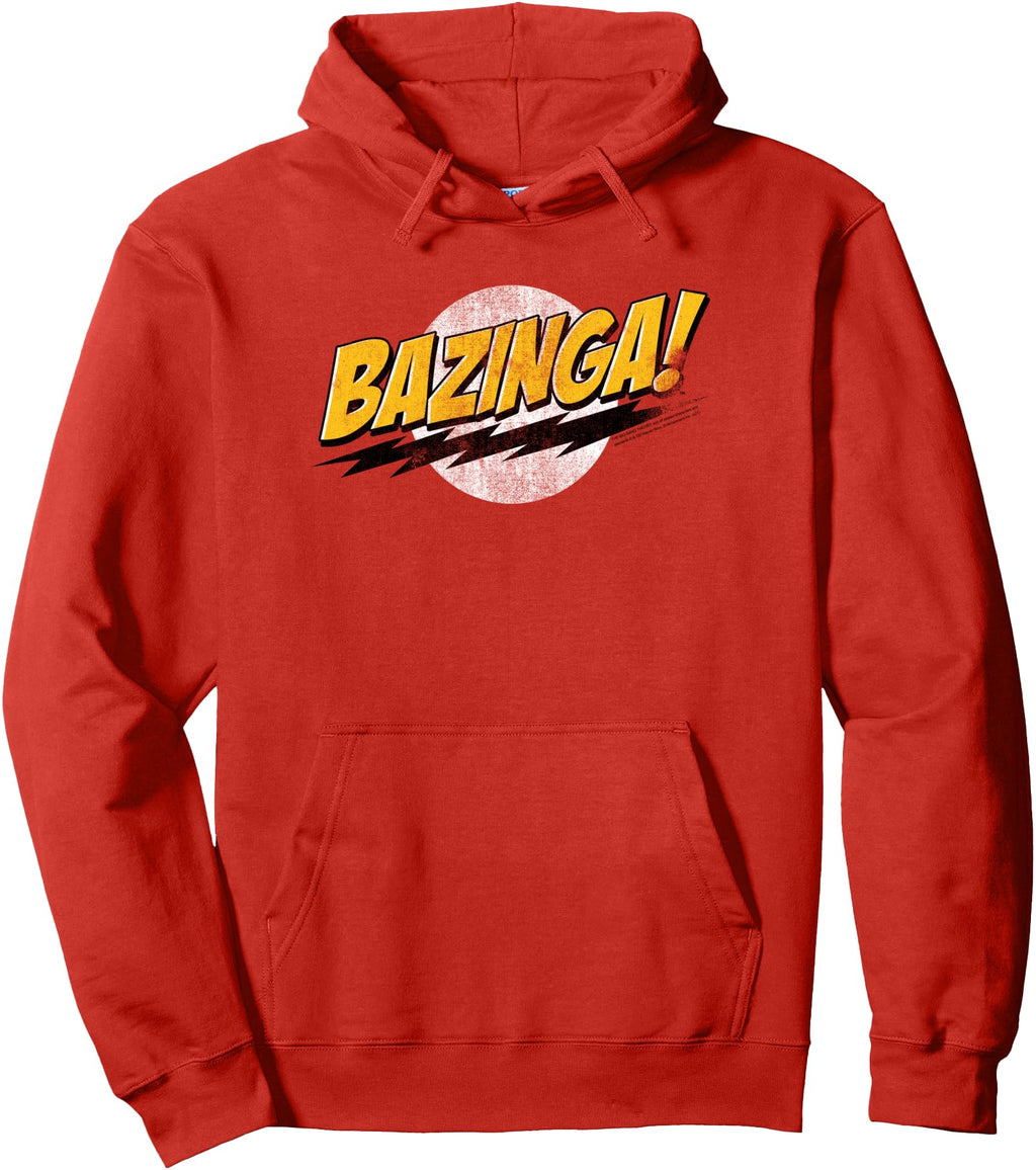 Big Bang Theory Distressed Bazinga Logo Hoodie - Aesthetic Graphic Unisex - T-Shirt, Sweatshirt, Hoodie
