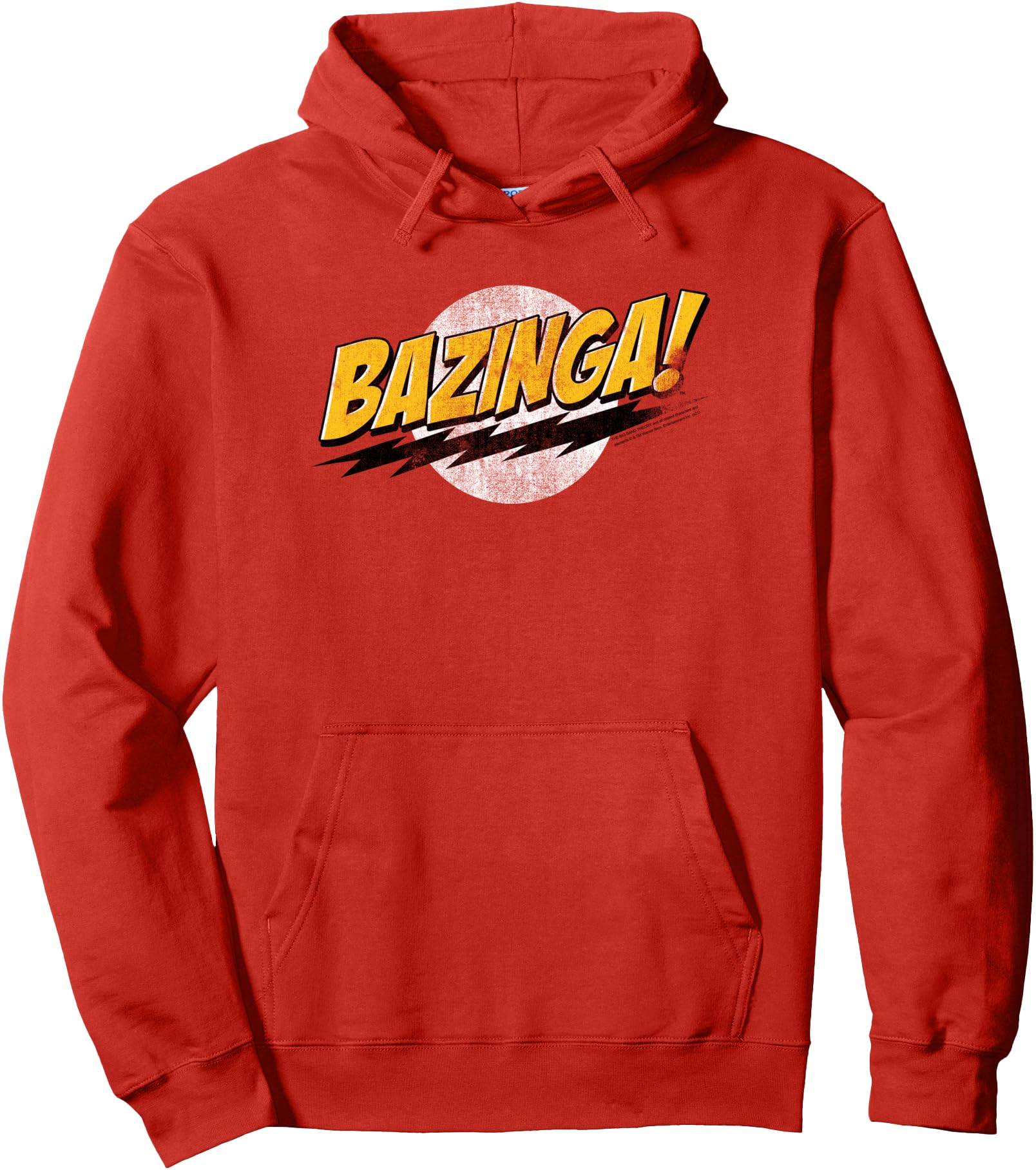 Big Bang Theory Distressed Bazinga Logo Hoodie - Aesthetic Graphic Unisex - T-Shirt, Sweatshirt, Hoodie