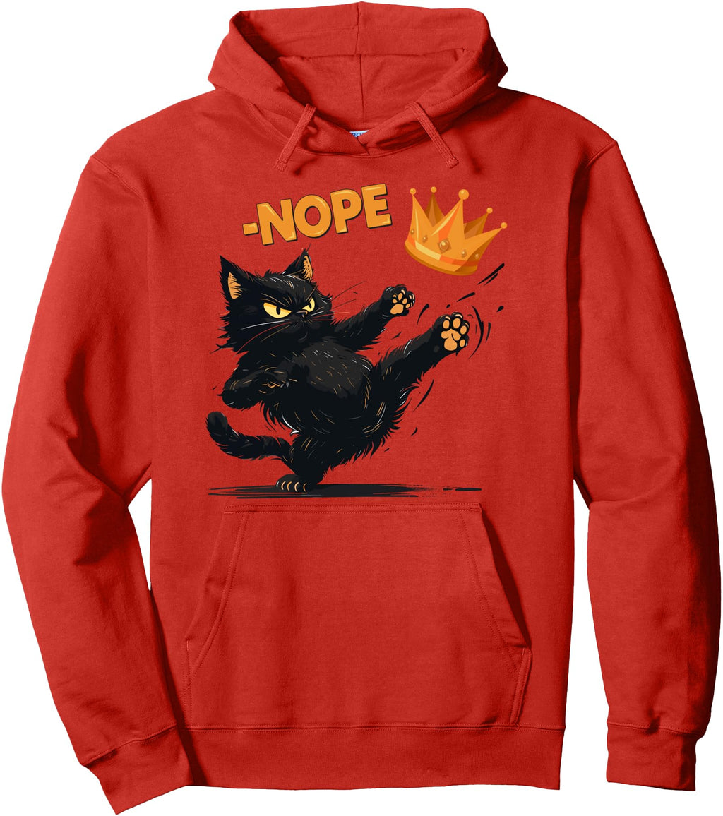 No Kings America Black Cat Hoodie - Unique Graphic Men Women - T-Shirt, Sweatshirt, Hoodie