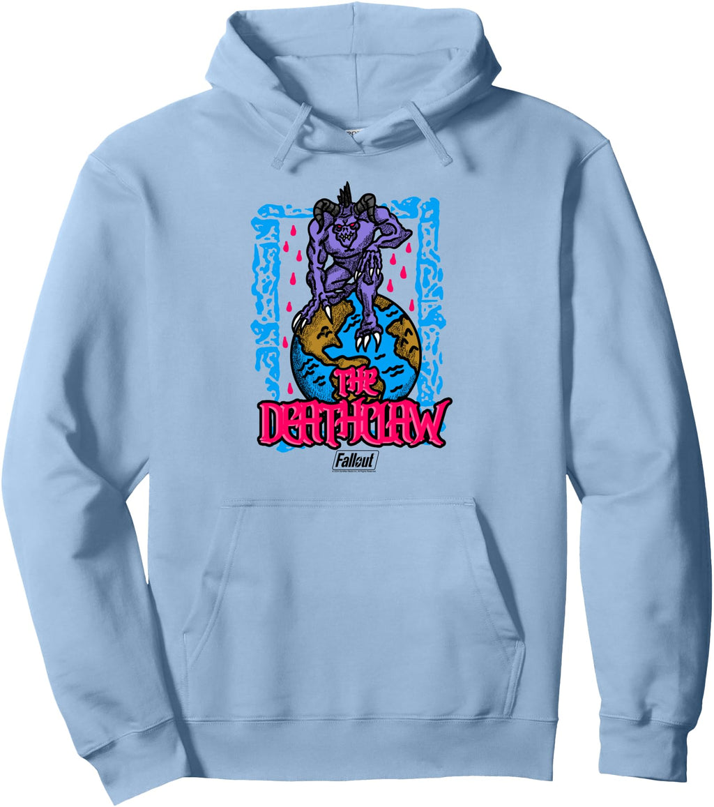 Fallout Video Game Deathclaw Globe Hoodie - Unique Graphic for Adults - T-Shirt, Sweatshirt, Hoodie