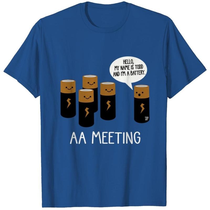 AA MEETING Funny - Adult & Kids T-Shirts, Sweatshirts & Hoodies apparel design preview 1