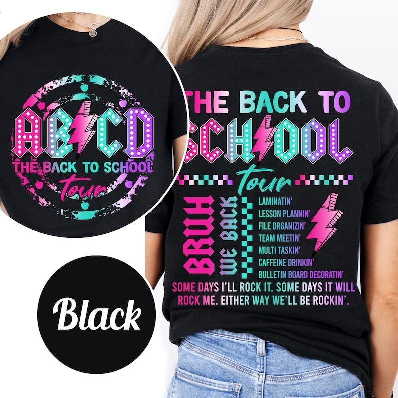 ABCD Teacher Tour Back School Teachers First Day Team - Adult & Kids T-Shirts, Sweatshirts & Hoodies apparel design preview 1