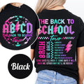 ABCD Teacher Tour Back School Teachers First Day Team - Adult & Kids T-Shirts, Sweatshirts & Hoodies apparel design preview 1