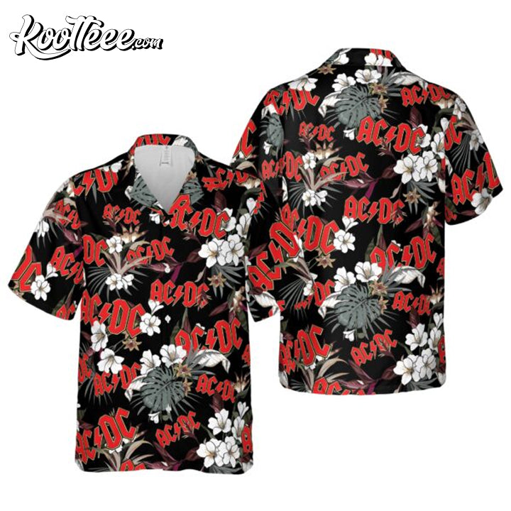 ACDC Band Hawaiian - Adult & Kids T-Shirts, Sweatshirts & Hoodies apparel design preview 1