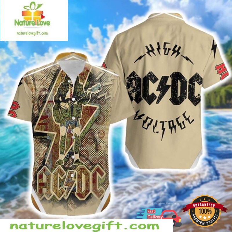 ACDC 2026 Tour Hawaiian Music Lover Gift - Adult & Kids T-Shirts, Sweatshirts & Hoodies apparel design preview 1