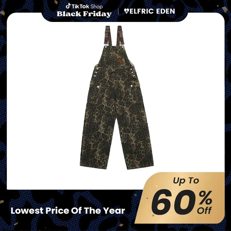 AELFRIC EDEN Leopard Print Overalls Casual Suits - Adult & Kids T-Shirts, Sweatshirts & Hoodies apparel design preview 1