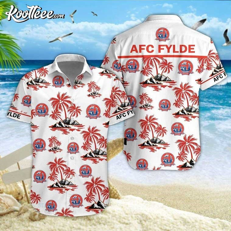 AFC Fylde Soccer Hawaiian - Adult & Kids T-Shirts, Sweatshirts & Hoodies apparel design preview 1