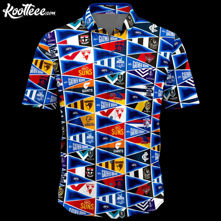 AFL Gather Round Party Hawaiian - Adult & Kids T-Shirts, Sweatshirts & Hoodies apparel design preview 1