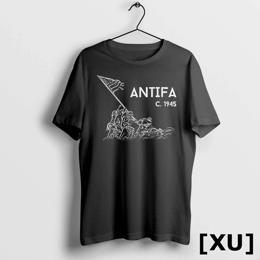 Antifa C 1945 Patriotic Anti Fascist Liberty Sweater - Adult & Kids T-Shirts, Sweatshirts & Hoodies apparel design preview 1